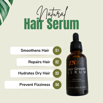 Hair growth serum with rosemary and castor oil